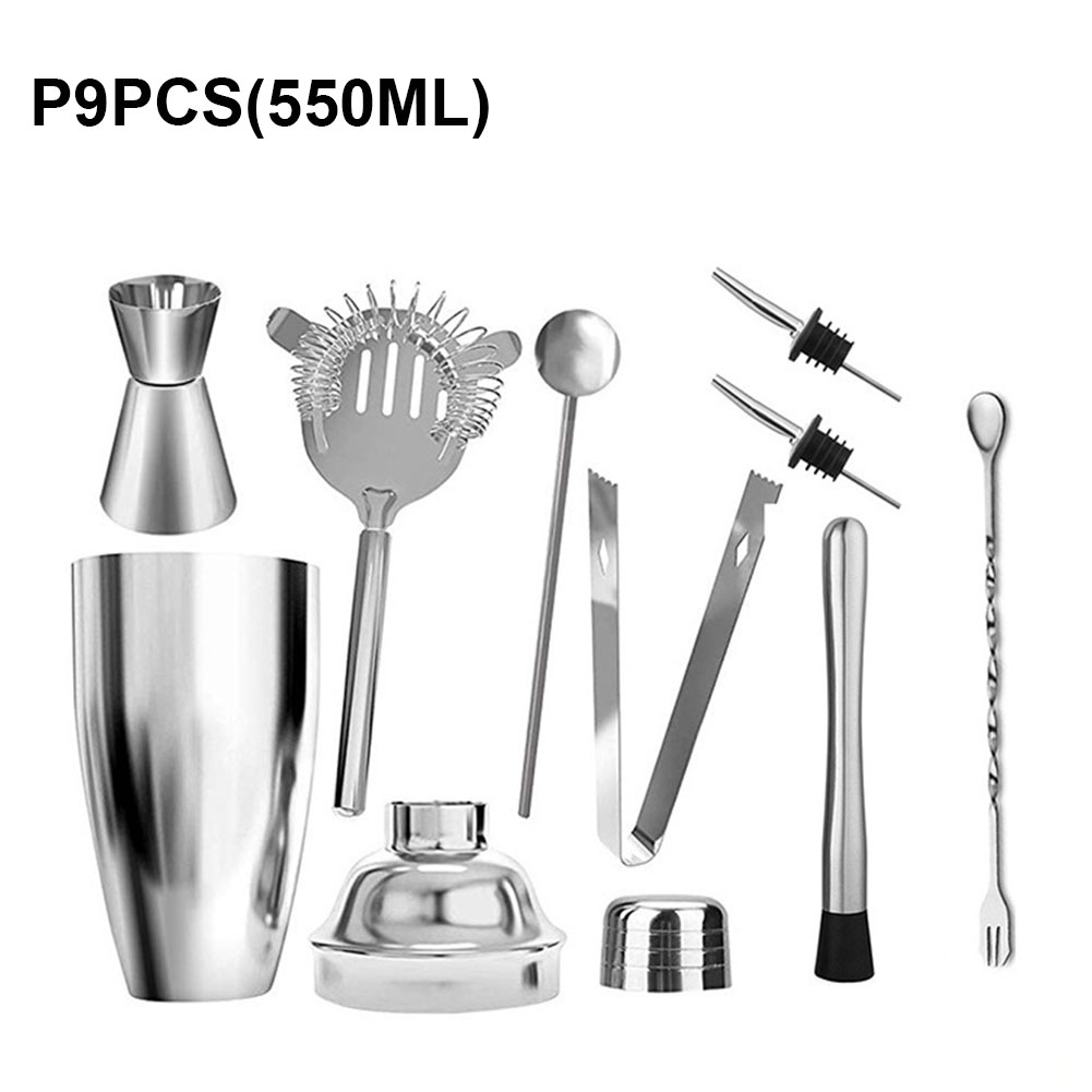 แก้ว เชคค็อกเทล Cocktail Shaker Stainless Steel Cobbler Shaker Pot ...