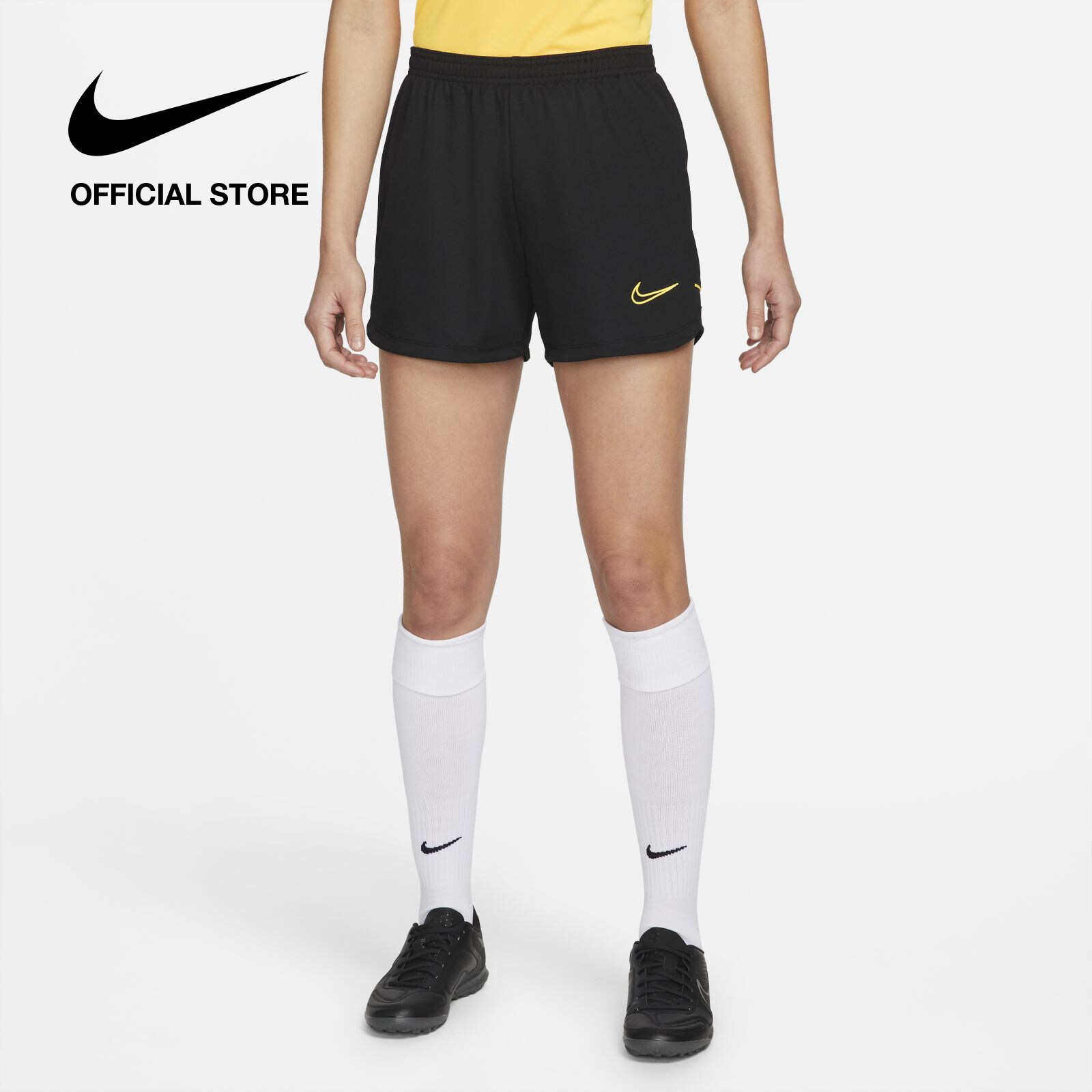 Nike Womens DriFIT Academy Knit Football Shorts Black ไนกี้ กางเกง