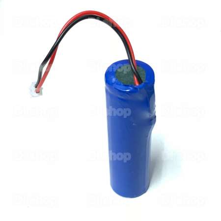 แบตเตอรี่ 18650  1ก้อน 3.7v 2000mah พร้อมแผ่นป้องกัน สายไฟหัวโมเลค2พิน