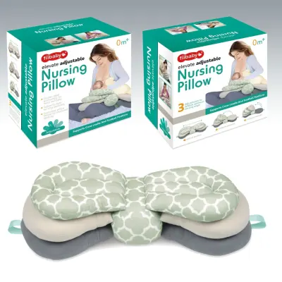 Elevate Adjustable Nursing Pillow หมอนรองให้นมลูก หมอนรองให้นมปรับระดับได้ หมอนรองให้นมปรับได้ 5 ระดับพับเก็บได้