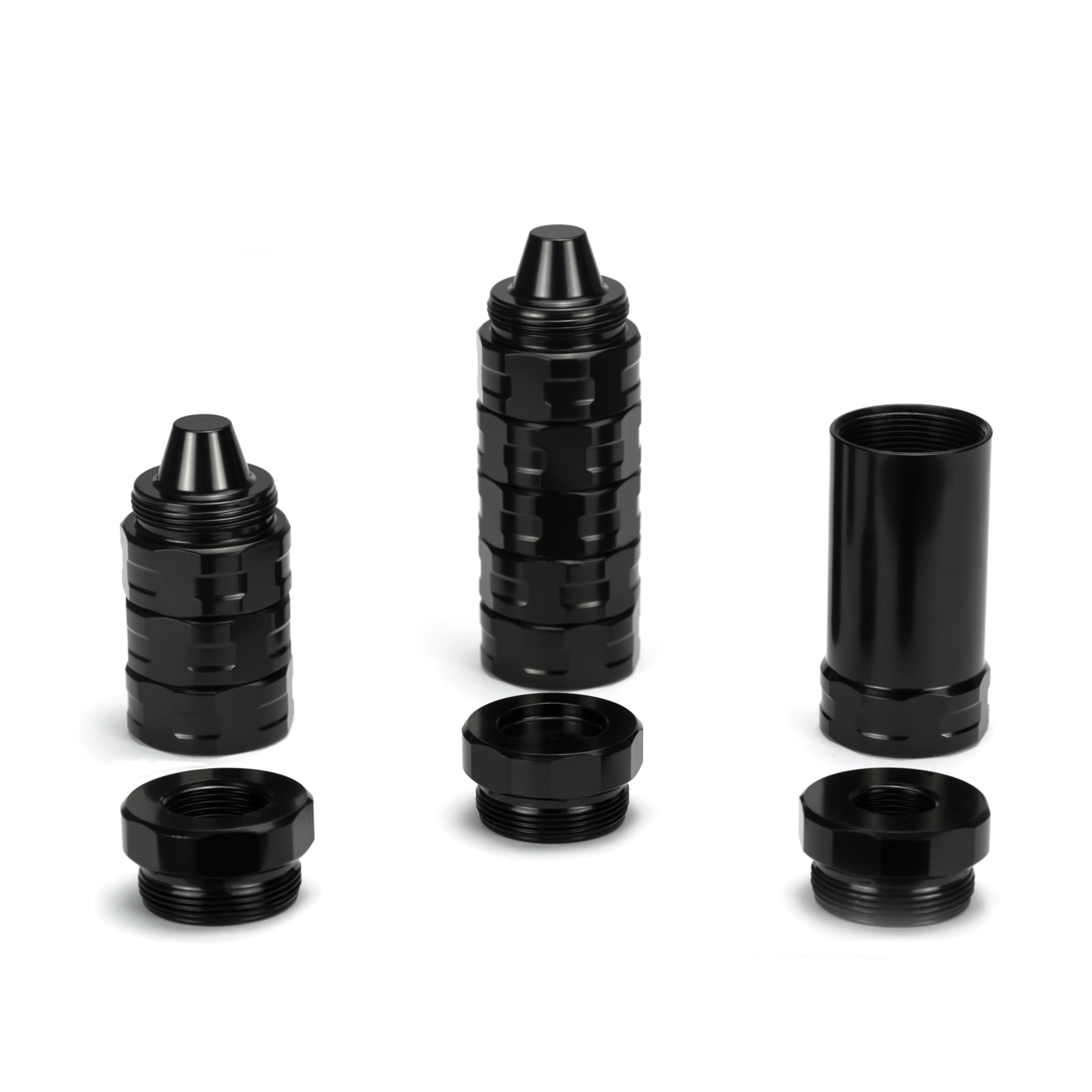 6.5''L 1.1''OD Mini 304 Stainless Steel 5/8x24 and 1/2x28 Modular ...