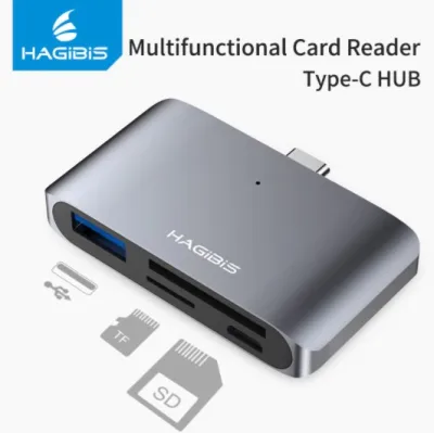 Hagibis Type-C Card Reader USB-C To USB 3.0 SD/Micro SD/TF OTG Card Adapter For Ipad Pro/Laptop/USB-C Phone TypeC