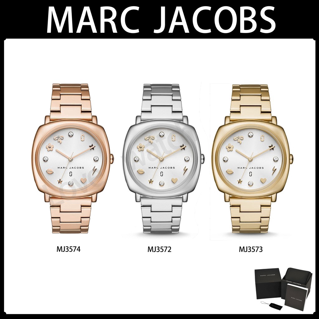 Marc Jacobs Women Mandy Symbol 34 mm Watch MJ3548 MJ3549 MJ3550  แบรนด์เนมแท้100% สำหรับผู้หญิง ราคาถูกที่สุด MJ-34 | Shopee Thailand