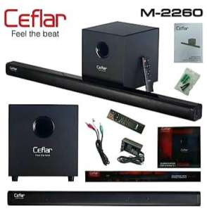 Ceflar Soundbar with Subwoofer 2.1CH รุ่น : M-2260 ( มี bluetooth )