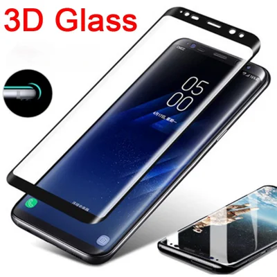 4pcs 3D Curved Tempered Glass for Samsung Screen Protector for Samsung S8 S9 Plus S10 S20 S21 Ultra Glass
