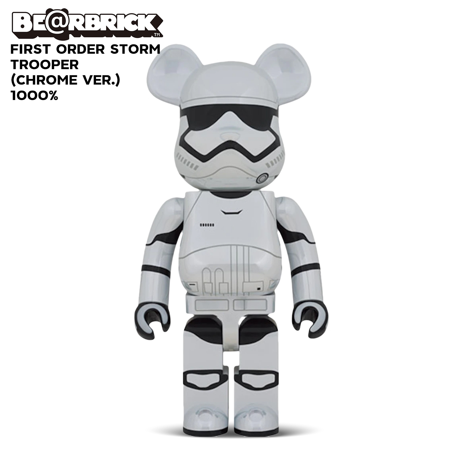 MEDICOM TOY - FIRST ORDER STORMTROOPER CHROME Ver1000％ BE@RBRICK | 1000% STAR WARS - FIRST ORDER STORMTROOPER