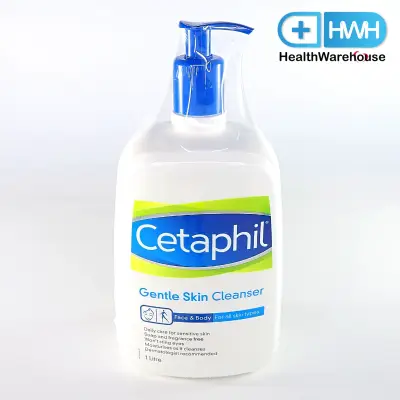 Cetaphil Gentle Skin Cleanser 1000 mL. เซตาฟิล เจนทิล สกิน คลีนเซอร์ 1000 mL. ทำความสะอาดผิว ให้ความชุ่มชื่นกับผิว
