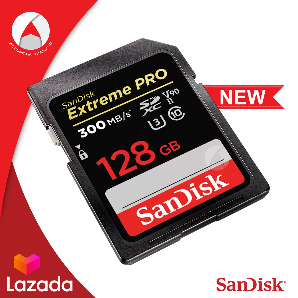 Sandisk SD Card Extreme Pro 128gb SDXC UHS-ii ความเร็ววิดีโอ C10, U3, V90 Speed 300mb s เขียน 260mb s (SDSDXDK-128G-GN4IN) 8k 4k video Memory เมมโมรี่การ์ด สำหรับ กล้องถ่ายรูป กล้องDSLR ประกัน S | Lazada.co.th Sandisk SD Card Extreme Pro 128gb SDXC UHS-ii ความเร็ววิดีโอ C10, U3, V90 Speed 300mb s เขียน 260mb s (SDSDXDK-128G-GN4IN) 8k 4k video Memory เมมโมรี่การ์ด สำหรับ กล้องถ่ายรูป กล้องDSLR ประกัน S | Lazada.co.th