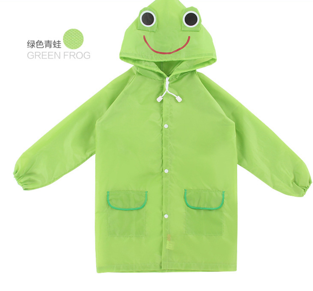 domo shop 【จัดส่งจากไทย】เสื้อกันฝนเด็ก ลายเป็ด Kid Cute Fashion Waterproof Rain Coat ชุดกันฝนลายการ์ตูน สุดน่ารัก สำหรับเด็ก 2-7ปี