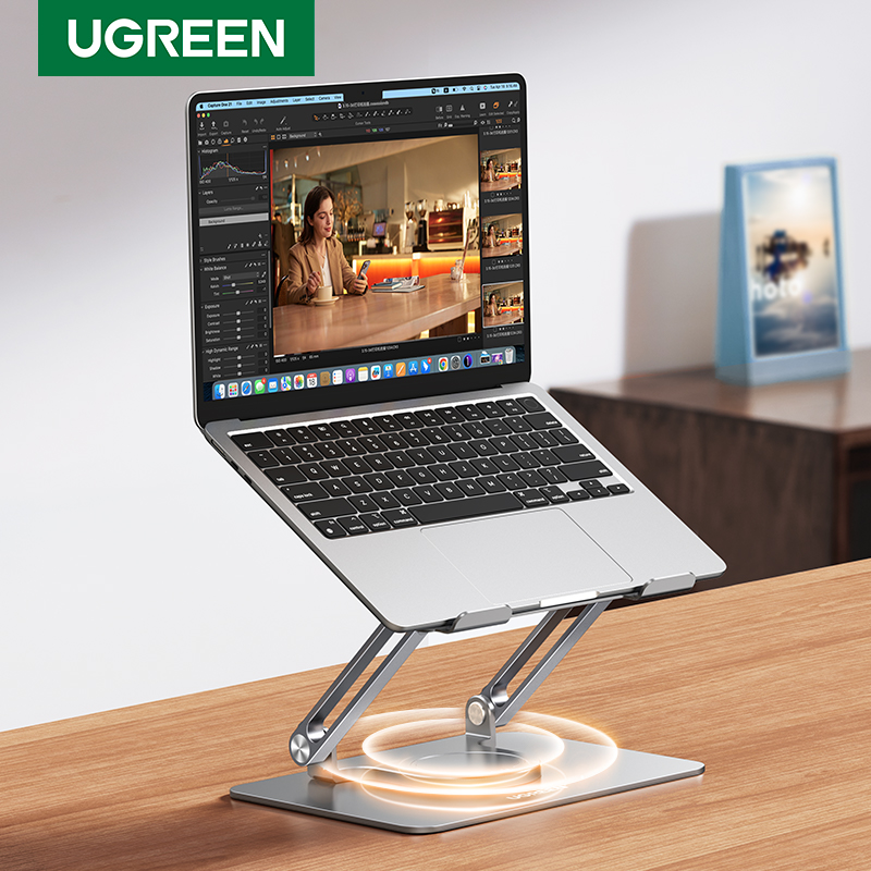 UGREEN Adjustable Whirling Laptop Stand Compatible for Laptop iPad Air iPad Pro Macbook M1