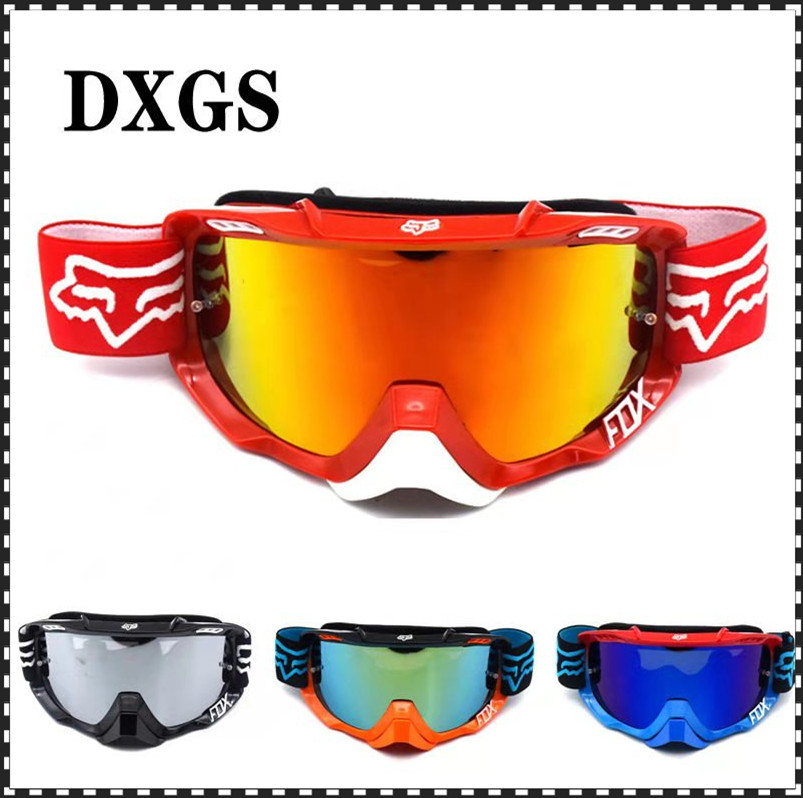 แว่นตาวิบาก / แว่นวิบาก FOX AIR สีแดง พร้อมถุงผ้า เลนส์ใส แผ่นเทียร์ออฟ MX Goggle FOX AIR for Motorcross