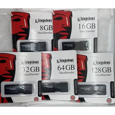 แฟลชไดร์ฟ 8GB-16GB-32GB-64GB-128GB-Kingston DataTraveler 100G3 USB- 3.1 Flash Drive (DT100G3-8GB-16GB-32GB-64GB-128GB)