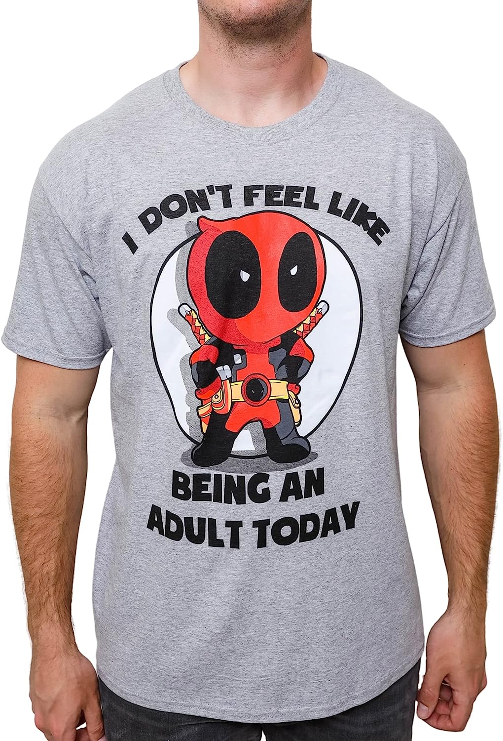 Marvel Deadpool Dont Feel Like Being An Adult Tshirt