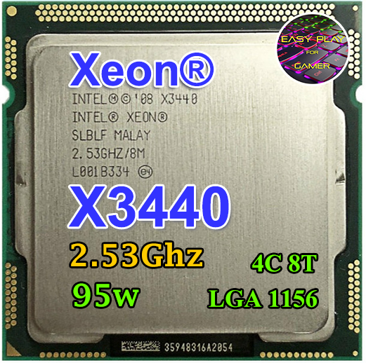 CPU Intel Xeon X3440 2.53 GHz 4คอ8เทรด 95W LGA 1156 ฟรีซิลิโคน1ซอง  (X 3440)
