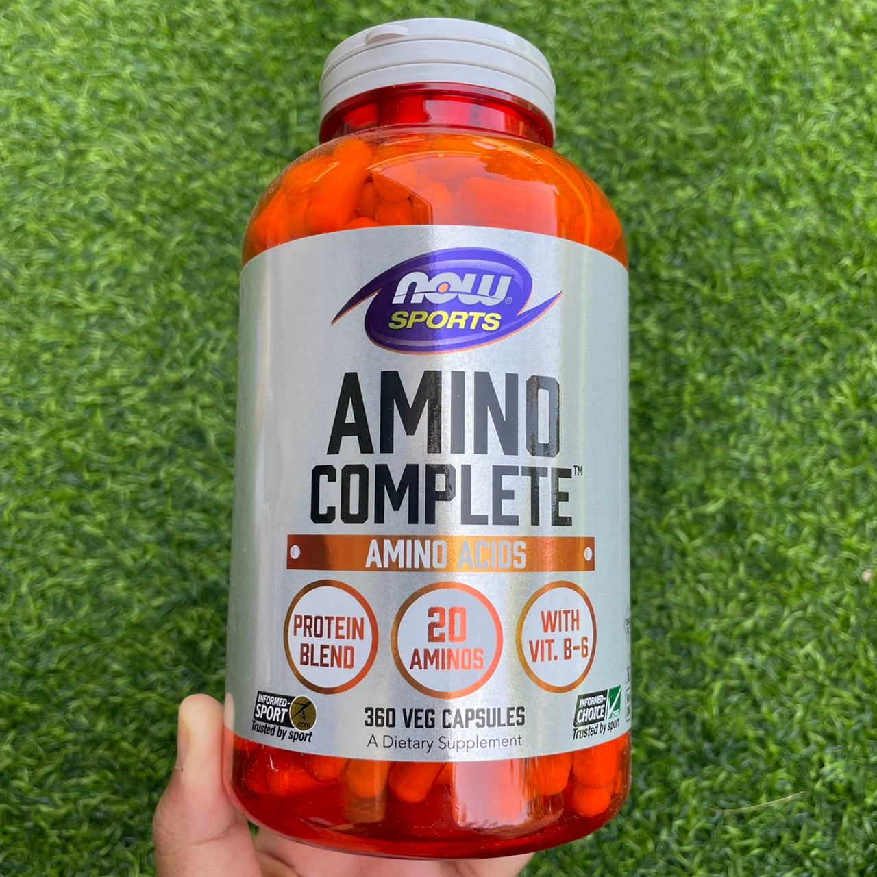 [exp2024]  กรดอะมิโน Now Foods Sports Amino Complete 360 Veg Capsules