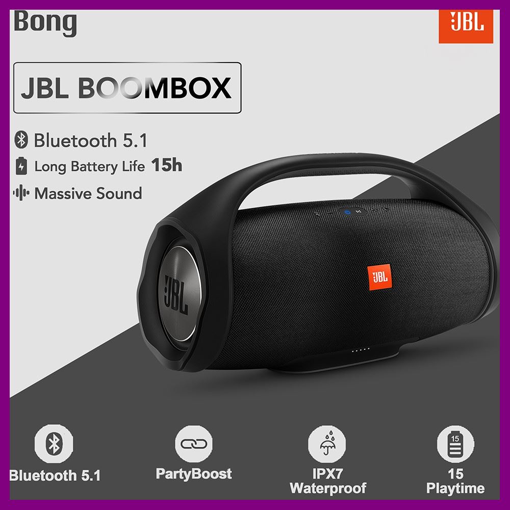 ลำโพงบลูทูธJBL Boombox Wireless Bluetooth Speaker ลำโพงไร้สายแบบพกพา