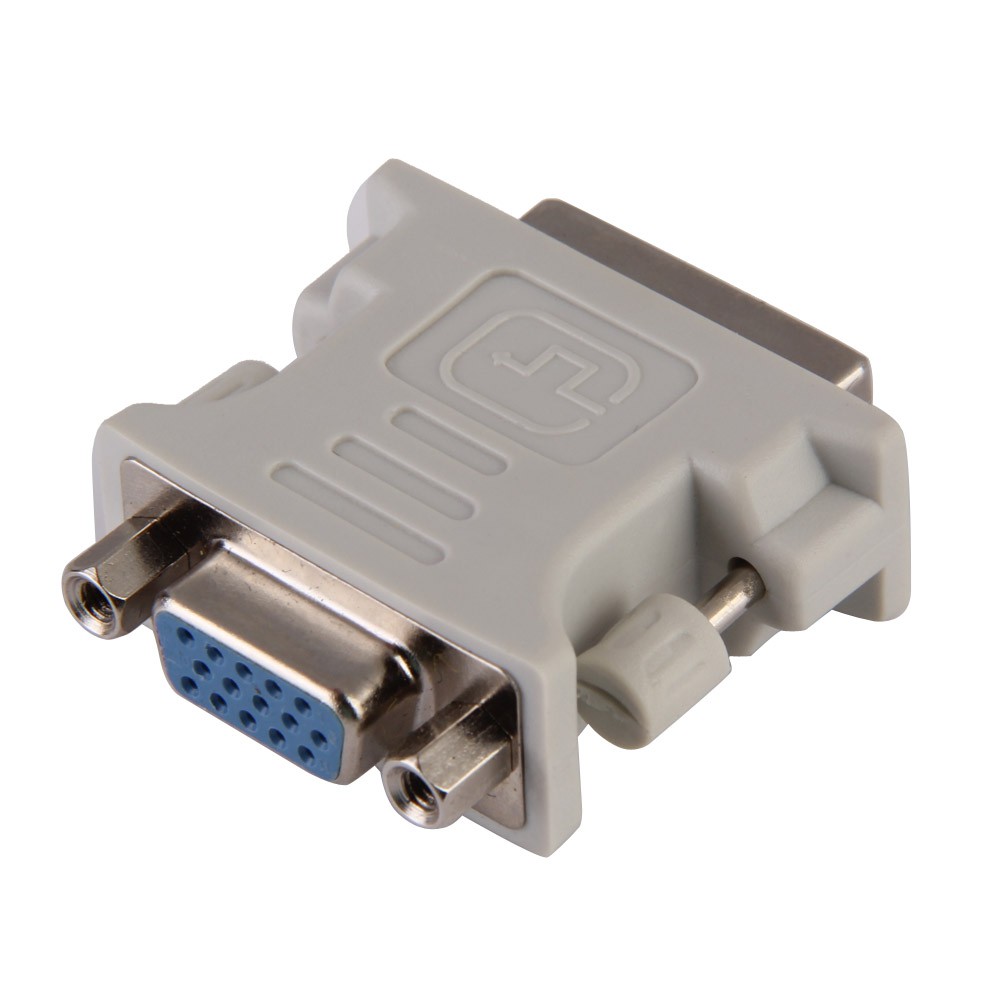 DVI-I 24+5 Male To VGA Female Converter Adapter - Generic Brand, 1-Year Warranty