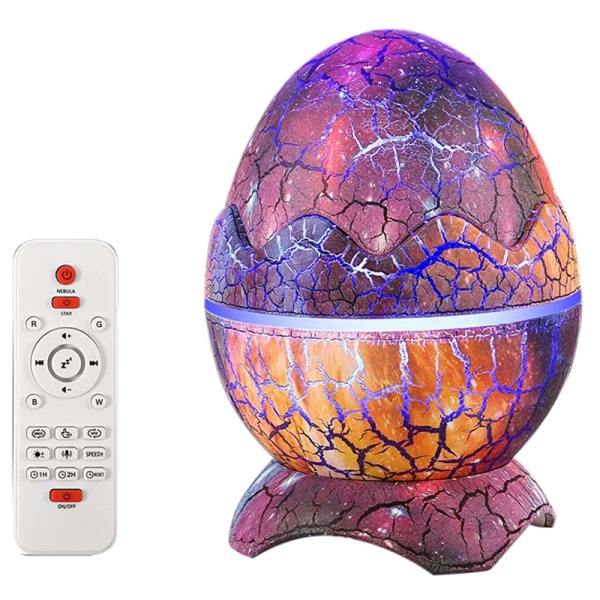 LED Star Projector Dinosaur Egg Galaxy Projector with Bluetooth Speaker with White Noise,for Gift Decor Party Theatre