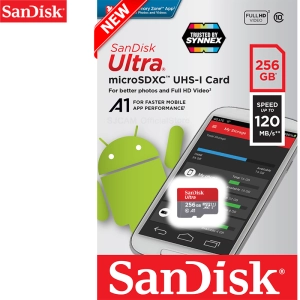 สินค้า SanDisk Ultra MicroSD Card Class10 A1 256GB อ่าน 120 MB/s (SDSQUA4-256G-GN6MN) Memory เมมโมรี่ ไมโครเอสดี การ์ด แซนดิส จาก ซินเน็ค รองรับ โทรศัพท์ มือถือ Android Samsung H