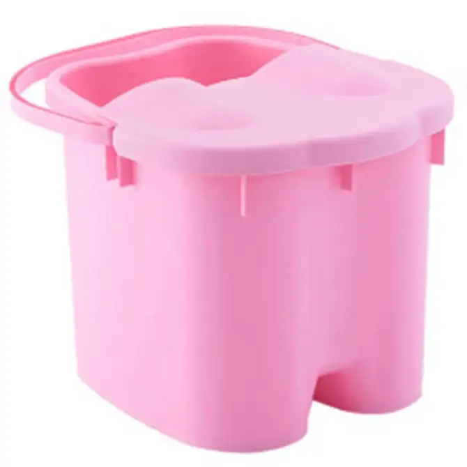 Foot Soaking Bucket Abs Plastic Foot Bath Tub Massage Roller Footbath Barrel With Lid Household Spa Health Care Tool