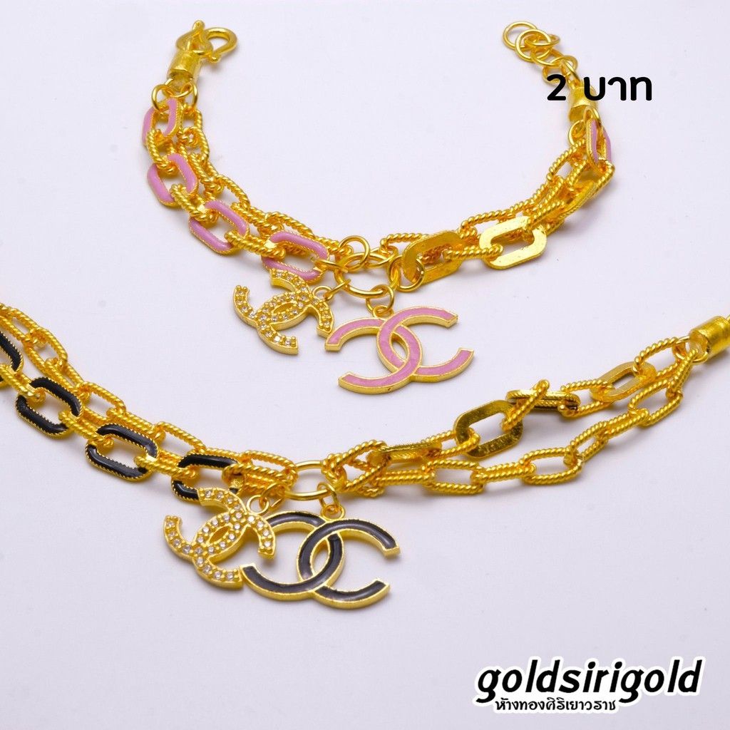 [ถูกที่สุด!!] สร้อยข้อมือ 2บาท #ทองคำแท้96.5% #ลายแฟชั่นแบรนด์ #มีแบบให้เลือก #ขายได้ จำนำได้ #มีใบรับประกัน #สินค้าพร้อมส่ง!