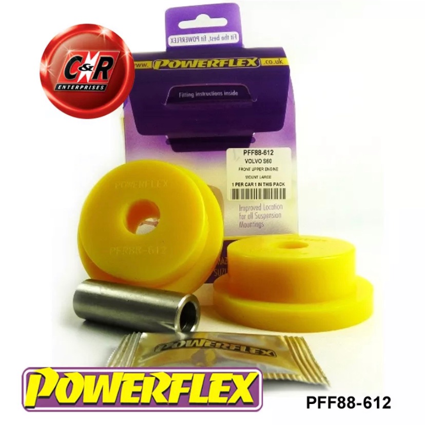 New Volvo S60, V70 Mk2, S80 Mk1 Powerflex Uppr EngMnt Large Round Bush PFF88-612