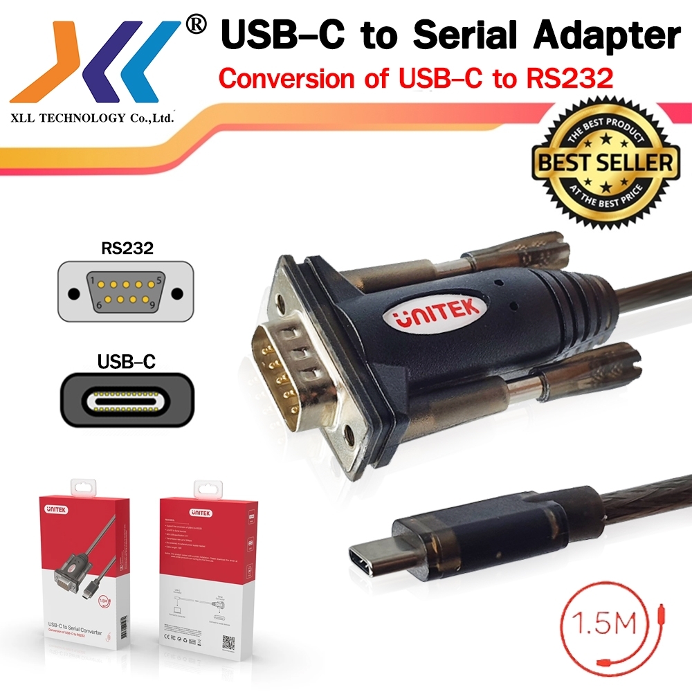 USBC to Serial Adapter Conversion of USBC to RS232 Cable Lazada.co.th