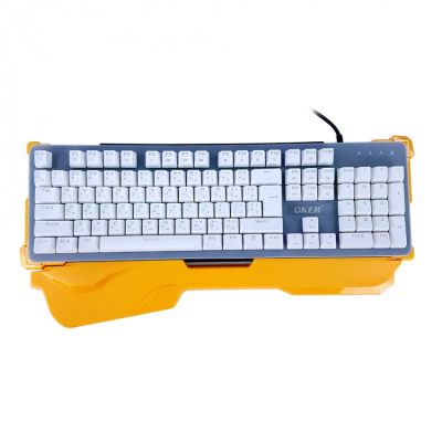 OKER K85 Hi End Waterproof Mechanical Keyboard Blue Content Switch คีย์บอร์ดแมคคานิคอล กันน้ำได้