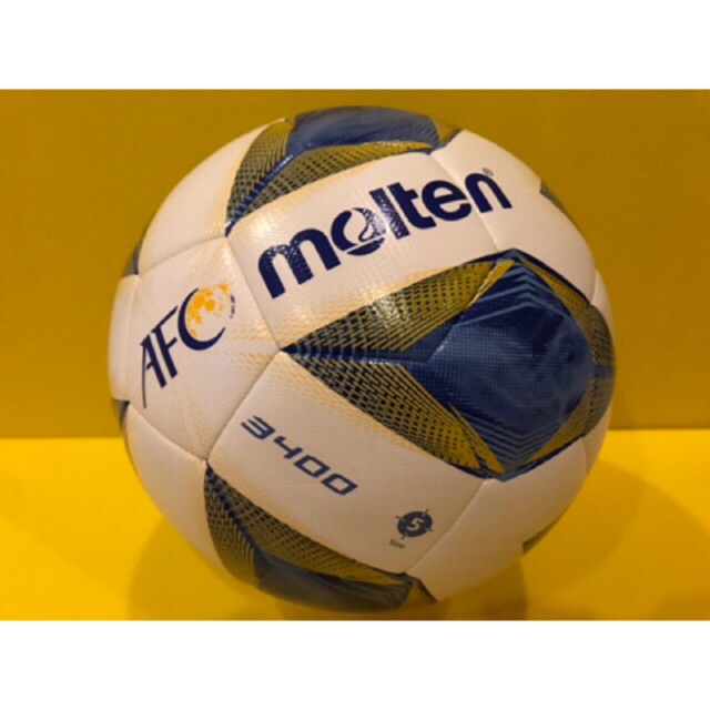 [ของแท้ 100-] ลูกฟุตบอล ลูกบอล Molten F5A3400-A เบอร์5 ลูกฟุตบอลหนัง PU หนังเย็บ ของแท้ 100- รุ่น AFC