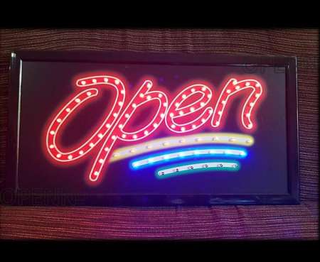 ป้ายไฟ OPEN รุ่นSP02 LED SIGN ประดับตกแต่ง ป้ายแบบสำเร็จรูป ขนาดประมาณ 48x25x2cm. สายไฟยาว 1 เมตร