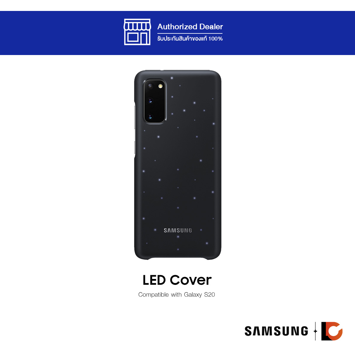 SAMSUNG Galaxy S20 LED Cover | เคสสำหรับ Galaxy S20 LED Cover *ไม่รวมตัวเครื่อง สี BLACK สี BLACKรูปแบบรุ่นที่ีรองรับ Samsung Galaxy S20