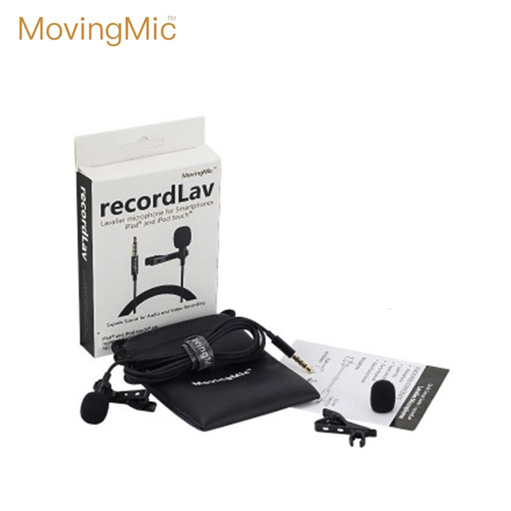 ไมค์ MOVINGMIC RecordLav Multi-function Collar ClipMic ไมโครโฟนแบบหนีบปกเสื้อ สำหรับสมาร์ทโฟน ไมค์ไลฟ์สด ไมค์ราคาถูก
