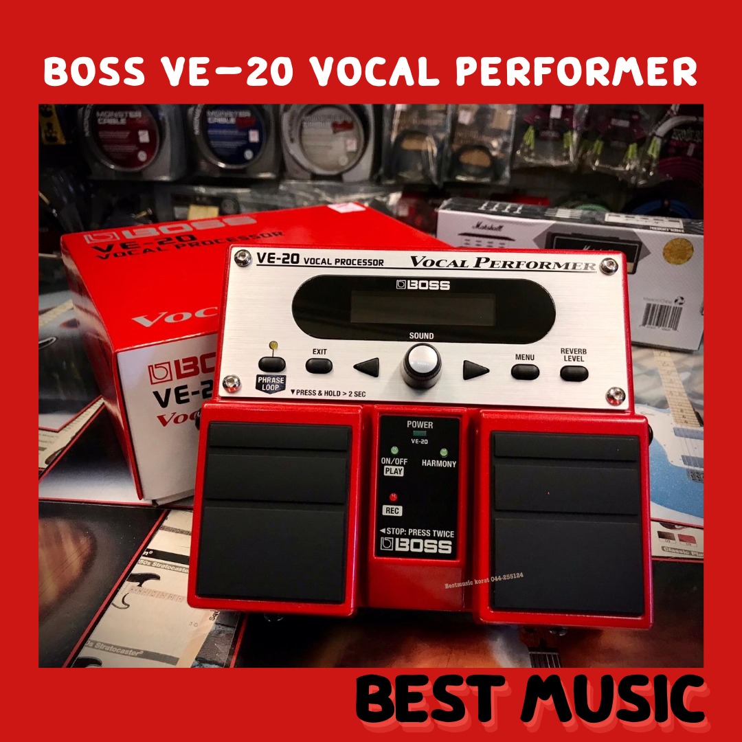 เอฟเฟคร้อง Boss VE-20 Vocal Processor /Vocal Performer /เอฟเฟคร้อง และสร้างเสียงคู่ประสาน 2 คู่