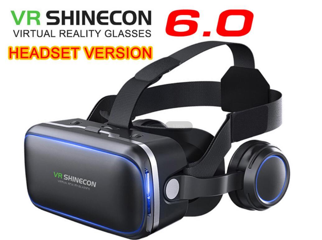 ของแท้ แว่น3D สำหรับสมาร์ทโฟนทุกรุ่น แว่นตา3มิติ ดูหนัง ฟังเพลง เล่นเกมส์ จอยเกมส์ไร้สาย Original VR shinecon 6.0 Standard edition and headset version virtual reality 3D VR glasses headset helmets Optional controller