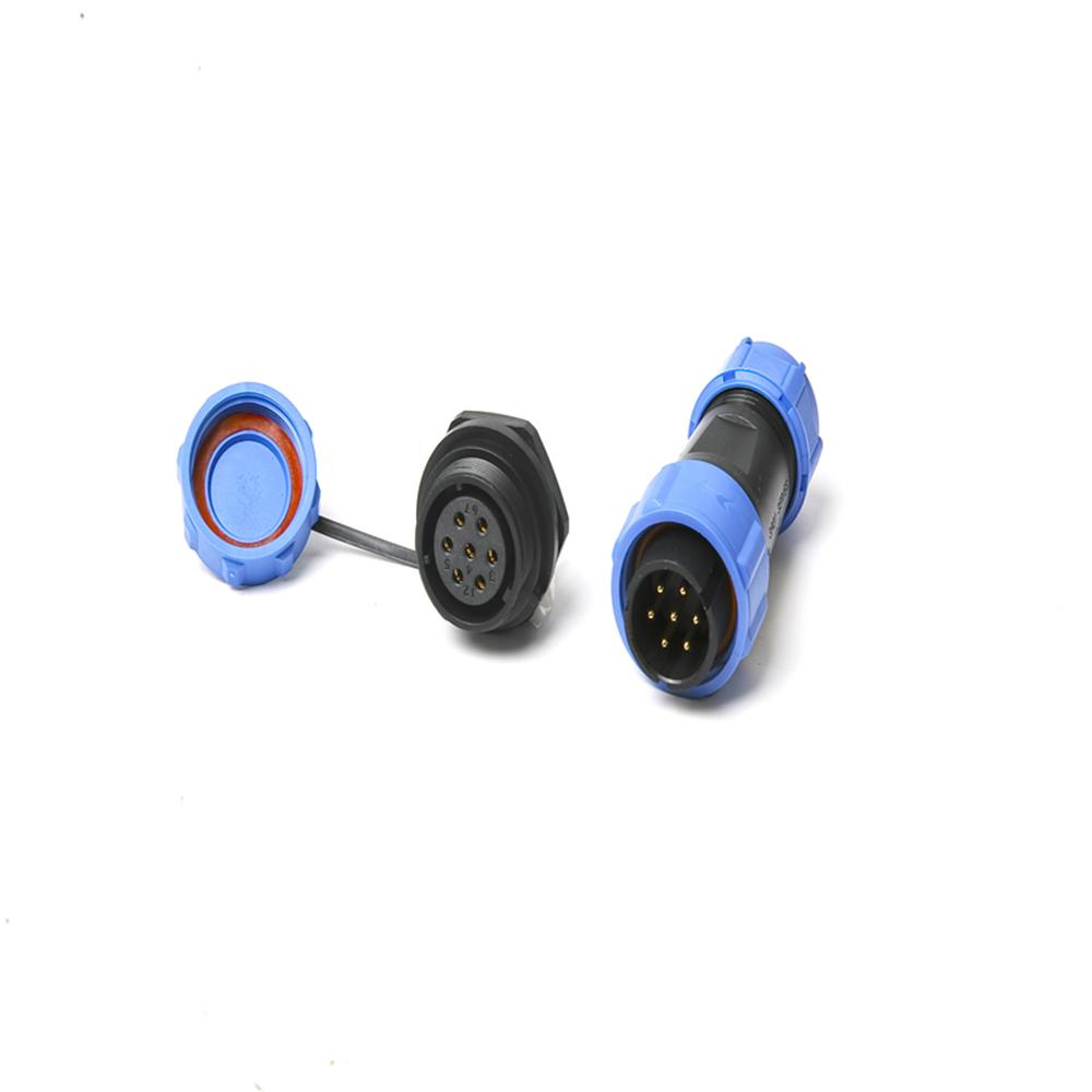 SP21 8 Pin Circular Waterproof Aviation Connector for LED Lighting Equipment