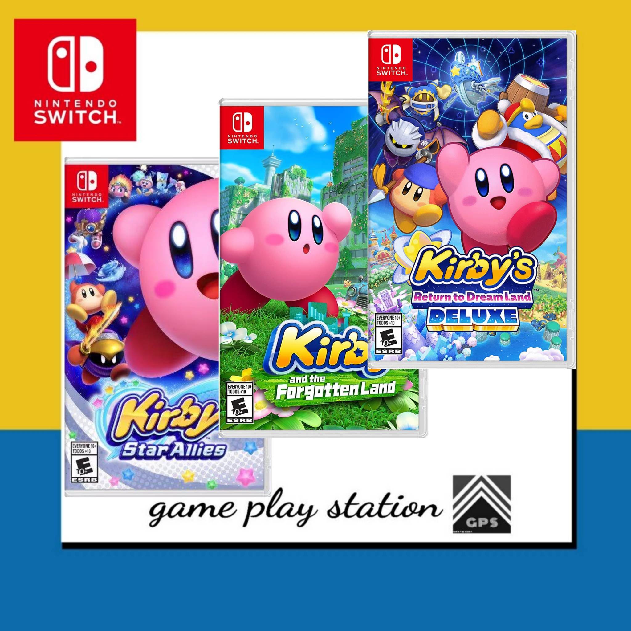 nintendo switch kirby star star allies kirby and the forgotten land ...
