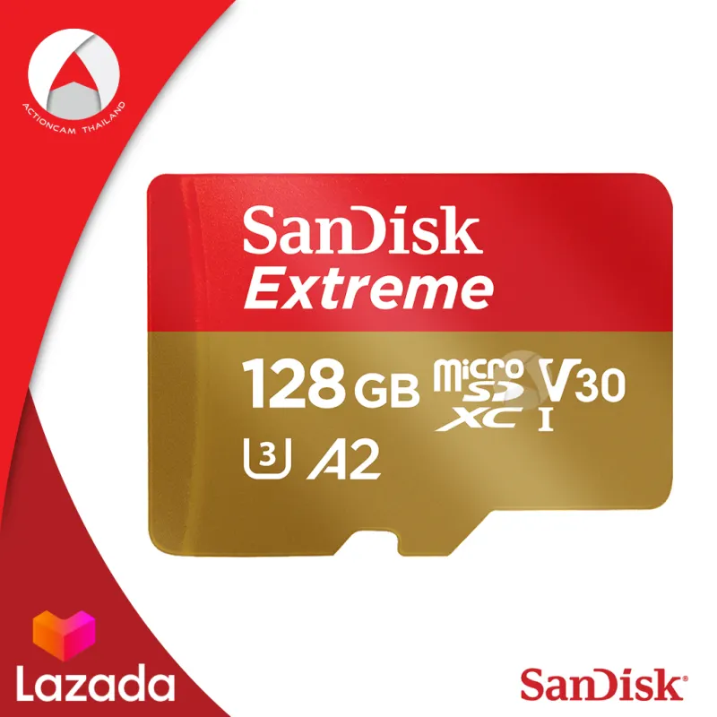 ภาพสินค้าSanDisk Micro Sd Card Extreme 128GB SDXC อ่าน190Mb/S เขียน 90Mb/S (SDSQXAA-128G-GN6GN_1) ไมโครเอสดีการ์ด แซนดิส โดย Synnex จากร้าน Actioncam Thailand บน Lazada ภาพที่ 2