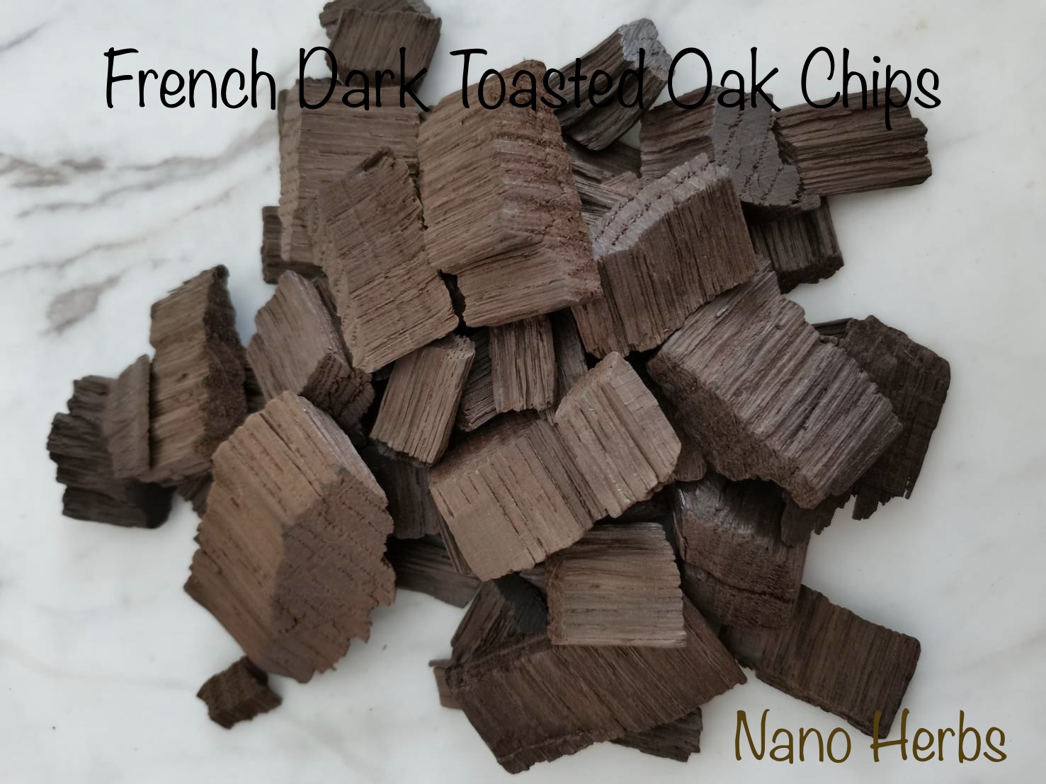 28 - 500กรัม: เกล็ดไม้โอ๊คฝรั่งเศสแบบคั่วเข้ม: French Dark Toasted Oak Chips For BBQ or Home Brewing Wine Making to Provide the Flavour of Oak Barrel