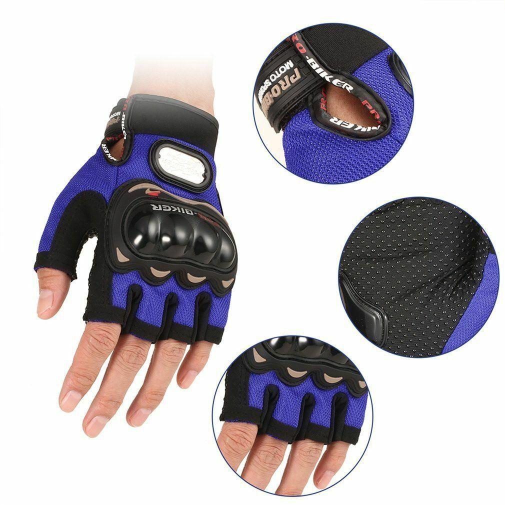 Pro Biker ถุงมือขับมอไซค์ แบบครึ่งนิ้ว Half Finger Gloves ถุงมือมอไซค์ ถุงมือข้อสั้น ถุงมือราคาถูก ถุงมือการ์ด ถุงมือขับบิ๊กไบ้ ถุงมือมอไซค์ราคาถูก ถุงมือขับมอเตอร์ไซค์ ถุงมือขับมอไซ ใส่สบาย ระบายความร้อนได้ดี เล่นโทรศัพท์มือถือได้ ปั่นจักรยาน ออกกำลังกาย
