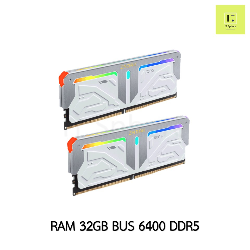 Ram ddr5 32GB BUS6400 (แรม Zadak SPARK RGB DDR5 6400 32GB (16GB x