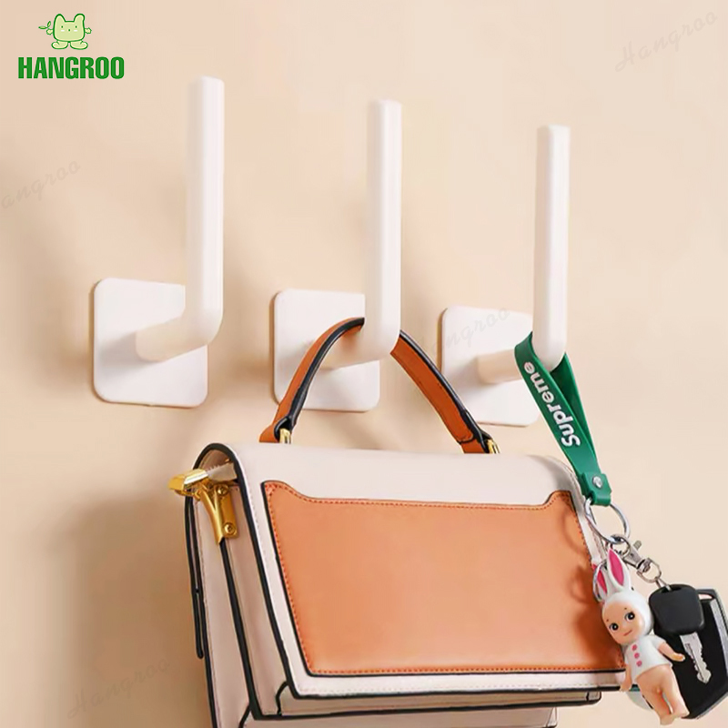 HANGROO M97 ตะขอแขวนติดผนัง ที่แขวนติดผนัง ที่แขวนของ ราวแขวน อเนกประสงค์ไม่ต้องเจาะ