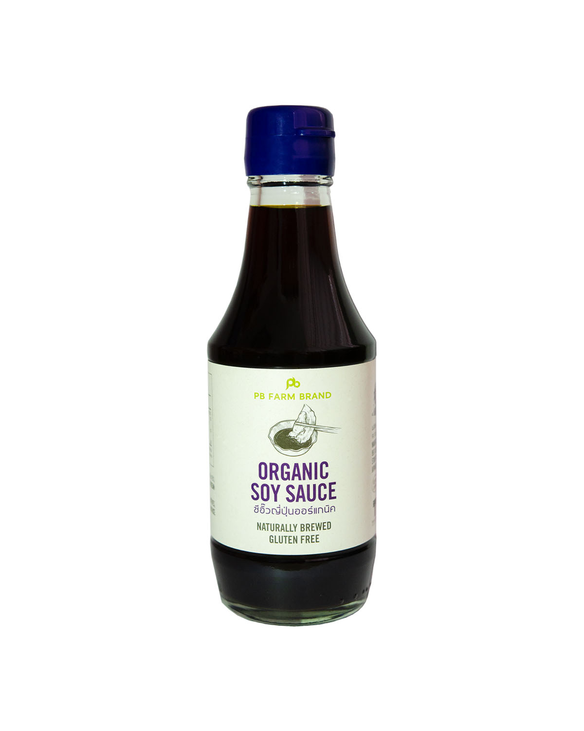 PB Farm Organic Soy Sauce พีบีฟาร์ม ซีอิ๊ว ออร์แกนิค (200ml)
