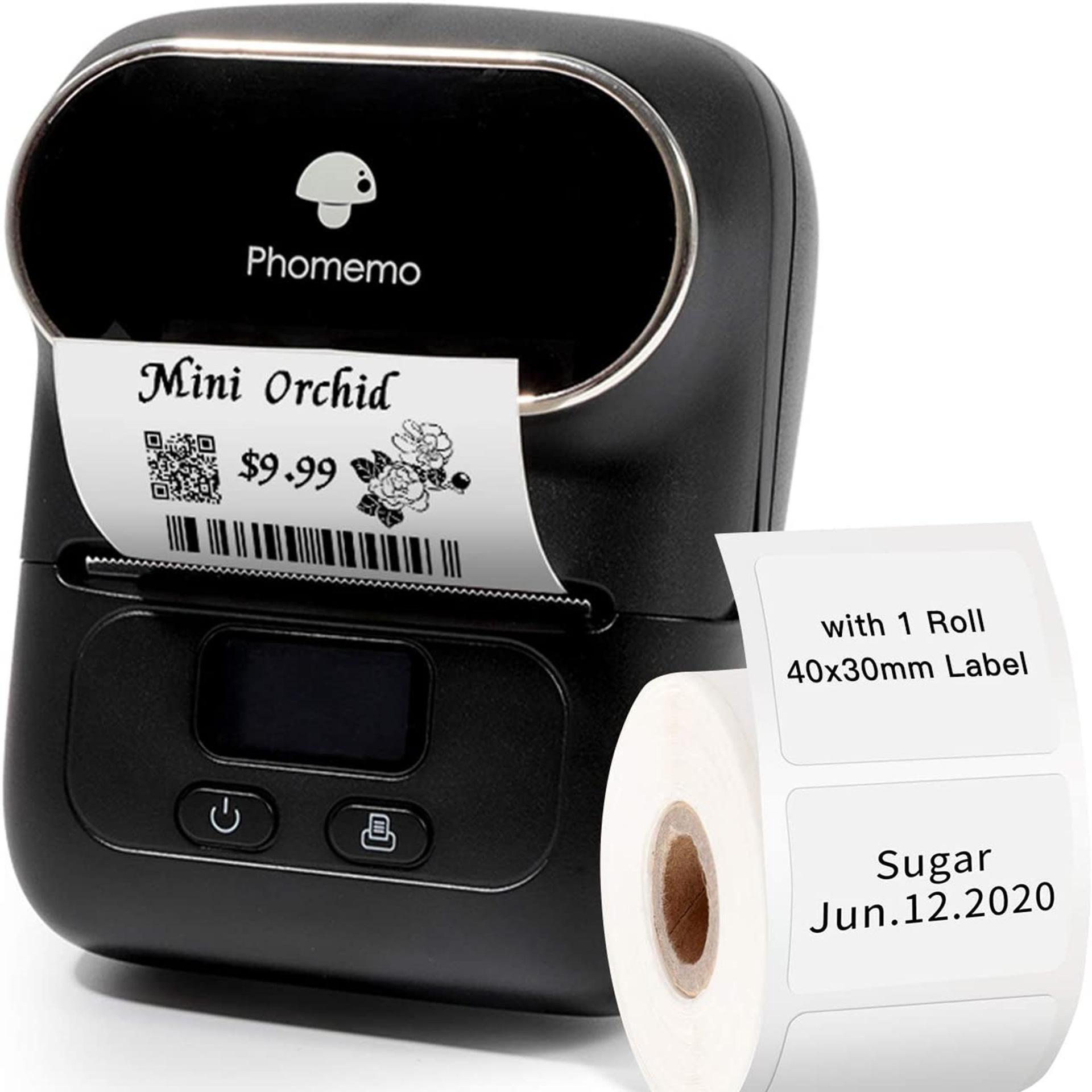 Phomemo M110 Bluetooth Thermal Label Printer,Ink free Portable Label