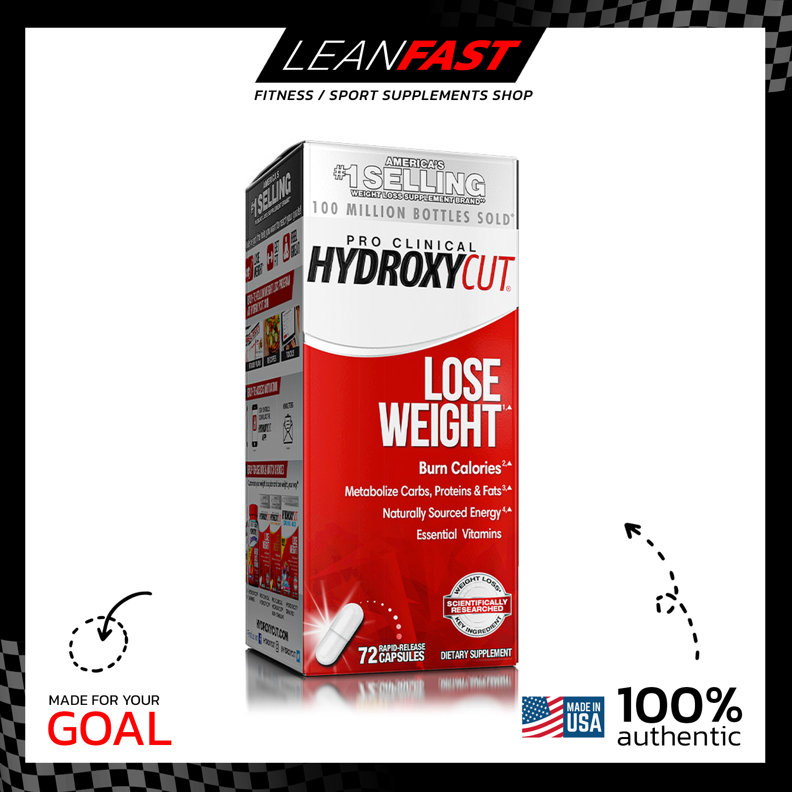 Hydroxycut Pro Clinical 72 Capsules แฟตเบิร์นยอดนิยมที่สุดในอเมริกา