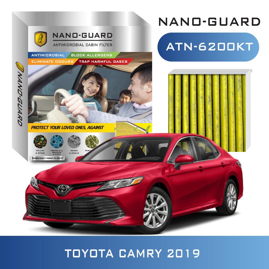 กรองแอร์ Toyota Camry (2019) ATN-6200KT ( ARCTIC NANO-GUARD FILTER  ฆ่าเชื้อโรค + ดูดกลิ่นเหม็น + ดักสารก่อภูมิแพ้)