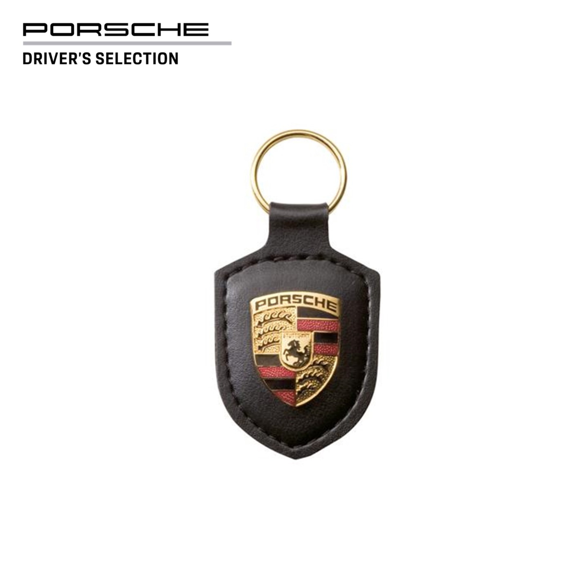 Porsche Crest Keyring Black พวงกุญแจปอร์เช่