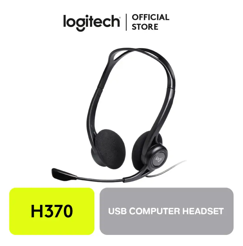 ภาพสินค้าLogitech H370 USB Computer Headset (Black) จากร้าน Logishop บน Lazada ภาพที่ 1