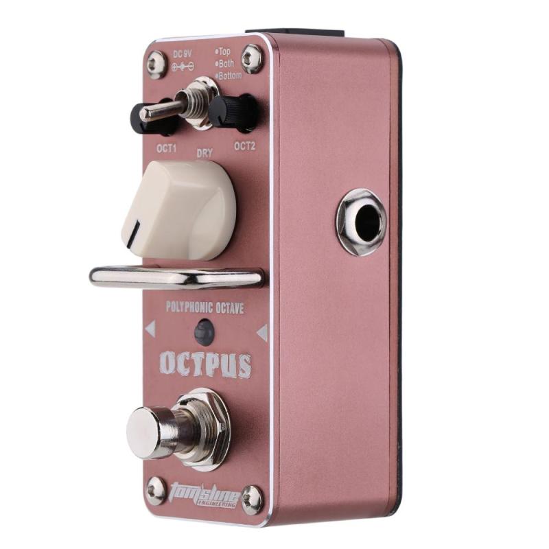 AROMA AOS-3 Octpus Polyphonic Octave Electric Guitar Effect Pedal Mini Single Effect with True Bypass