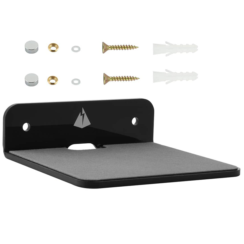 Wall Shelf Speaker Stand, Small Wall Shelf Speaker Mount for Bluetooth