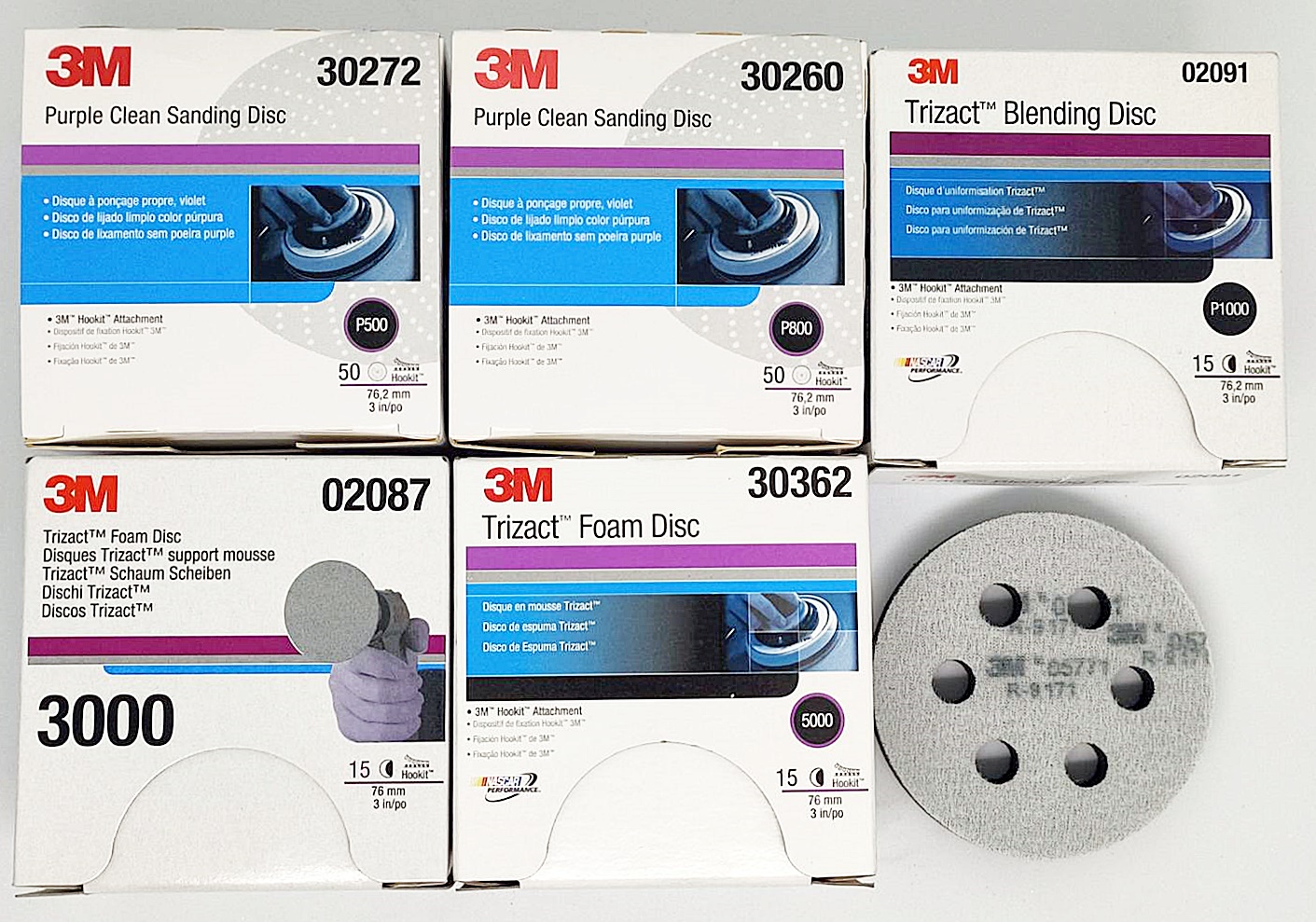  1 15 3m 02087 trizact foam disc 3 p3000 